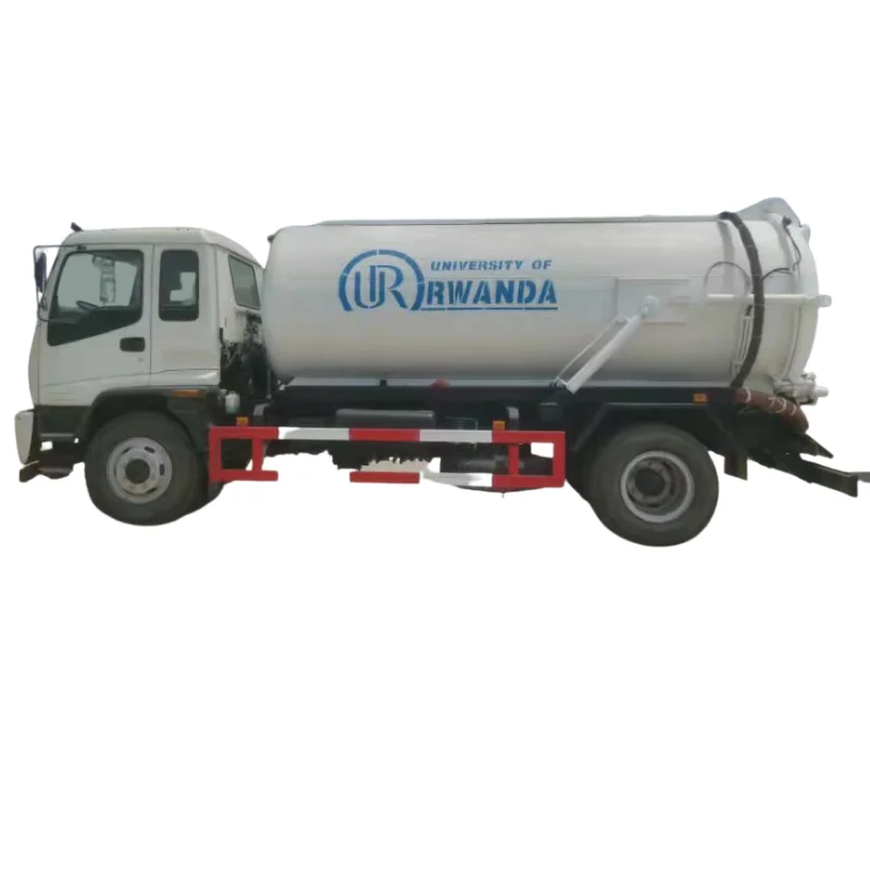 Best selling new refined ISUZU 190hp 6000L Vacuum Sewage Pump Suction Tank 1500gallons septic tanker truck LHD RHD