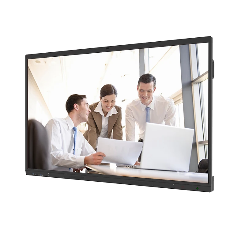 LONTON Smart Whiteboard Interactive Flat Panel Built-in Camera Microphone 65 Inch Interactive Touch Screen