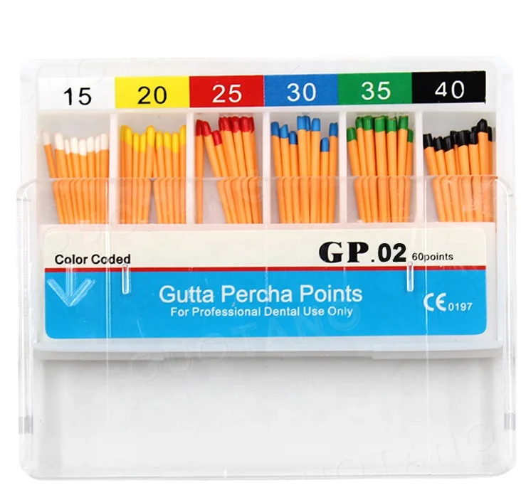 Dental Factory Price Dental Gutta Percha Points /Absorbent Paper Points Dental GP and PP Endodontic Gutta Percha Points