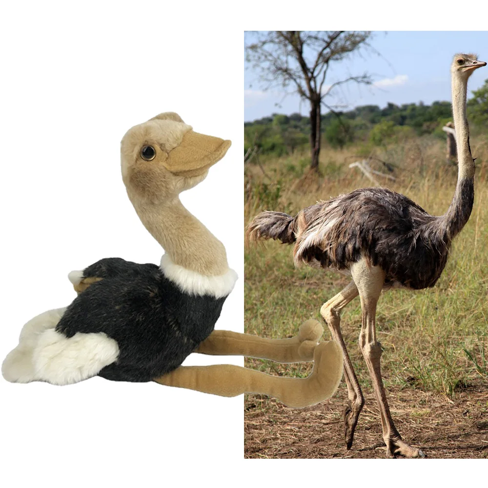 Страусиные набивные животные плюшевые игрушки оптовая продажа индивидуальные Имитационные реалистичный плюш
