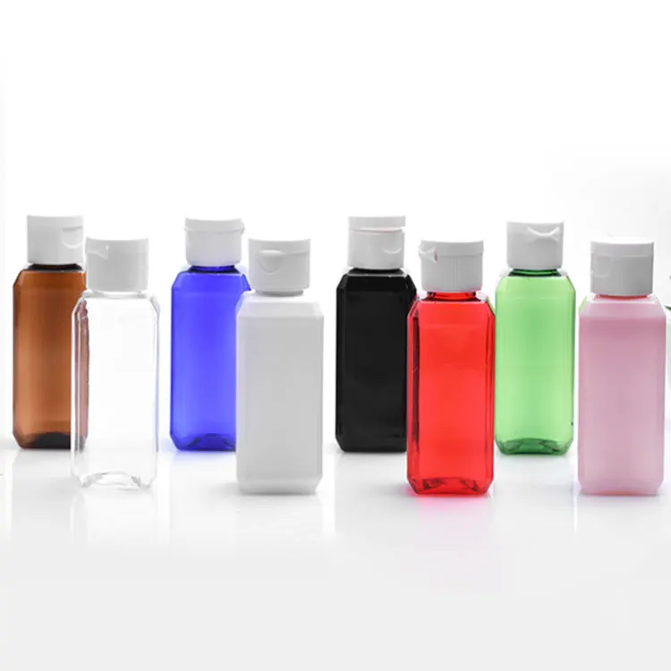 Square Pump 250/300Ml White Black Transparent Flip Cap Cosmetics Shower Gel Shamppo Conditioner Empty Lotion Plastic Bottle