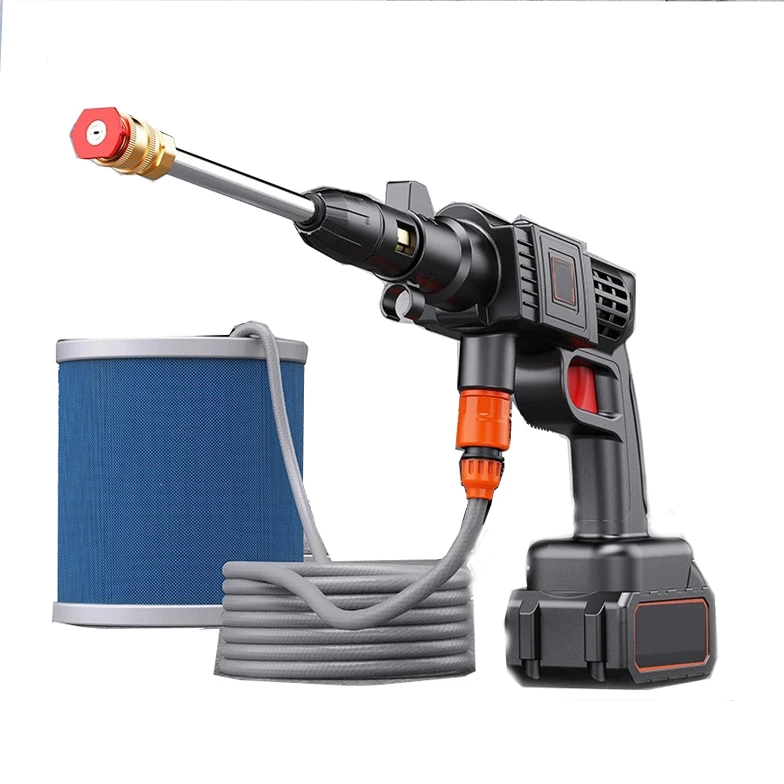 Cordless Mini Lithium Battery High Pressure Cleaner Water Spray Gun Car Wash Machine Gun