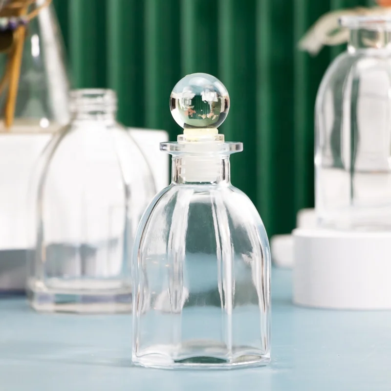 150 мл Прозрачный пустой аромадиффузор, флакон, стеклянный аромадиффузор, флаконы для духов с пробкой