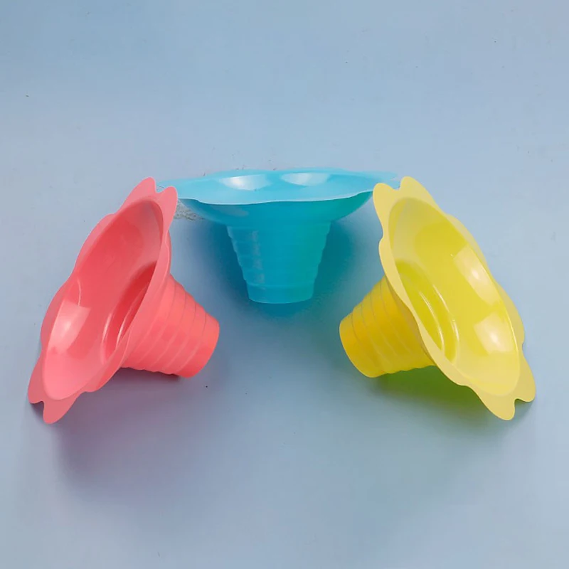 Wholesale 4oz Disposable Snow Cone Cup Plastic Flower Cups for Shaved Ice and Ice Cream