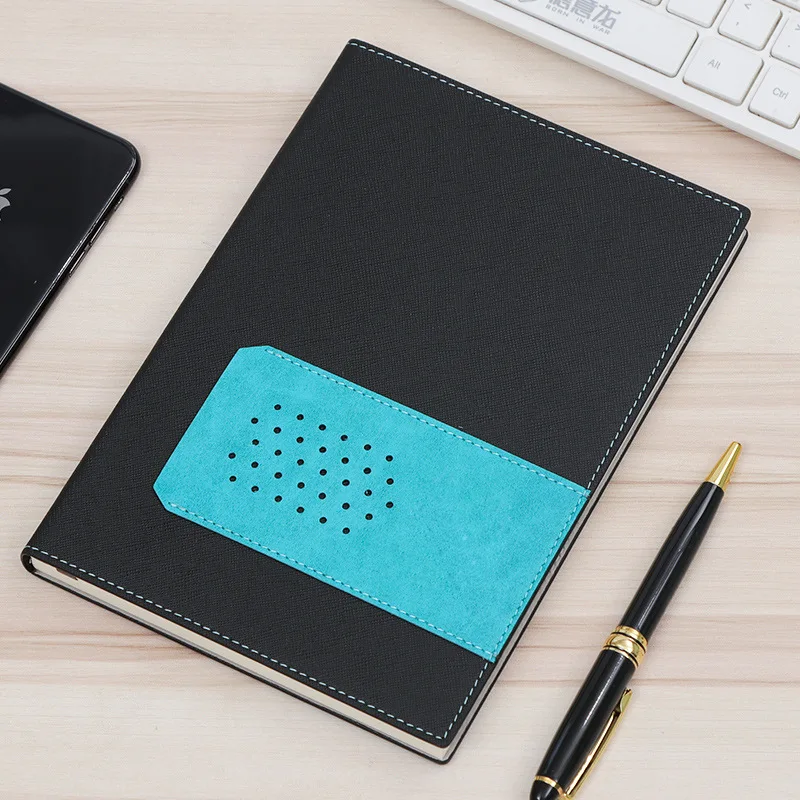 Business Planner A5 PU Softcover Stitched and Oil Edge Notebook with Card Pocket Custom LOGO Journal