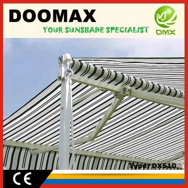 Balcony Retractable Awning #DX510 Free Standing Double Sides Sun Shade and Rain Shelter