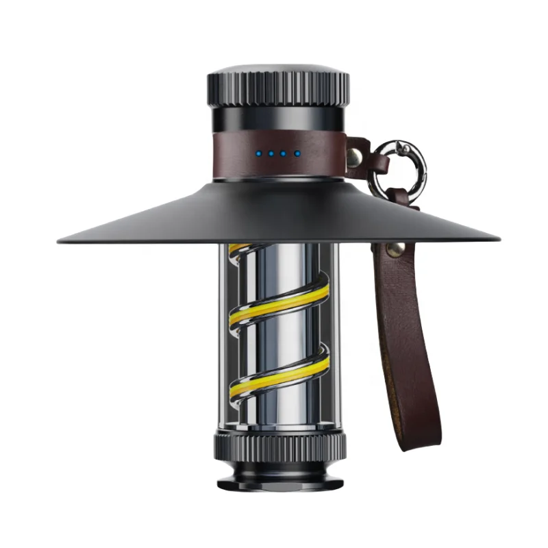 Wason Most Popular Stepless Dimming Portable Tungsten Led Camping Light Small Pocket Hanging Camping Lantern With Flashlight