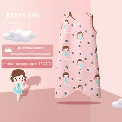 OEKO certificate children 1.5 tog Spring Autumn vest cotton warm anti-kick baby sleeping bags