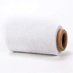 low twist white color regenerated cotton yarn t shirt yarn for knitting