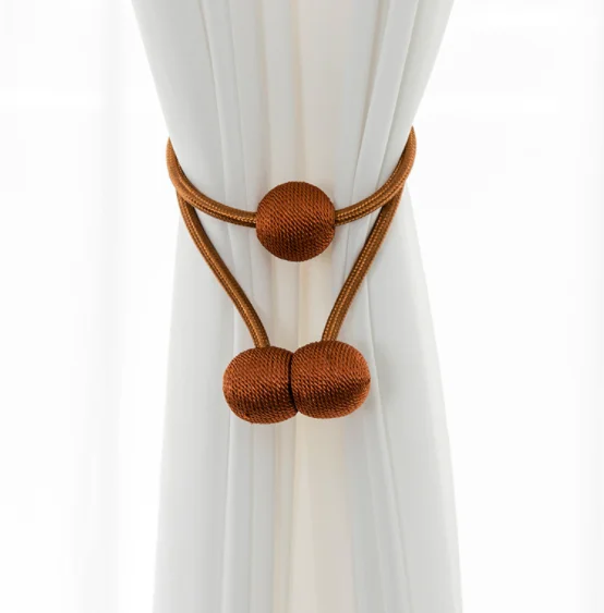 15 Colors Magnetic Curtain Tiebacks Clips Rope Holdbacks Holder Buckles