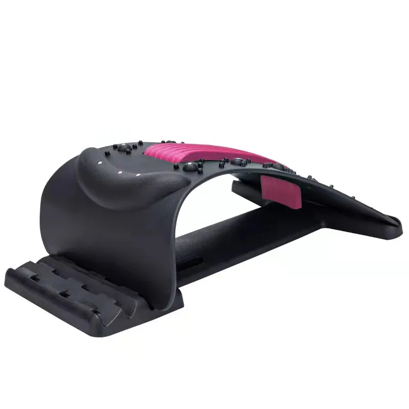 High quality Back Stretcher Orthopedic Back Lumbar Support Stretch Acupuncture magnetic therapy Massager Lower Back Stretcher