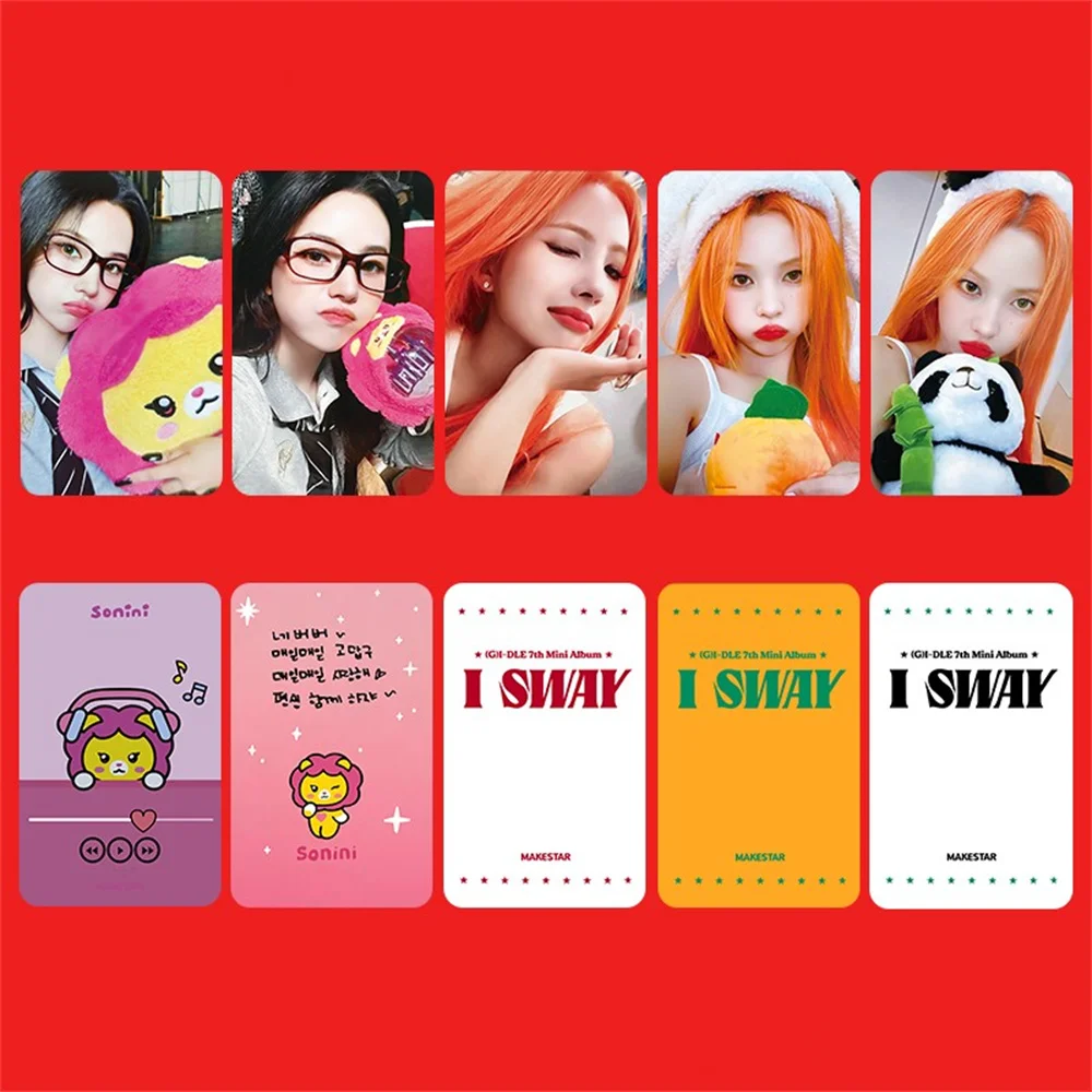 KPOP (G)I-DLE I SWAY Album Persona Selfie Photocards YUQI Shuhua Miyeon MS Ver Lomo Cards Soyeon MINNIE Postcard Fans Collection