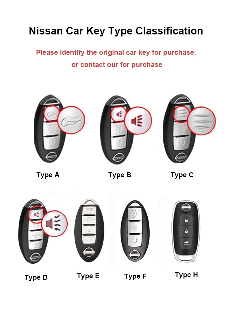 Elegant sublimation tpu leather car key case cover for Nissan Sylphy Teana Bluebird Sunny Terra Livina Ariya auto accessories