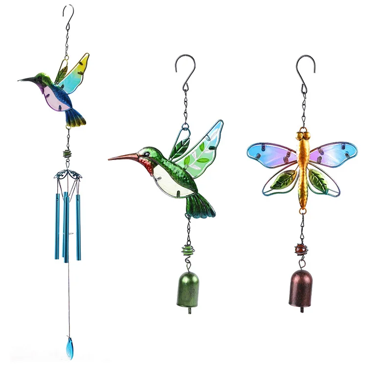 
Amazon Hot Sale Roosters Wind Chimes With Bell Handicraft Decoration Cheap Wind Chime 