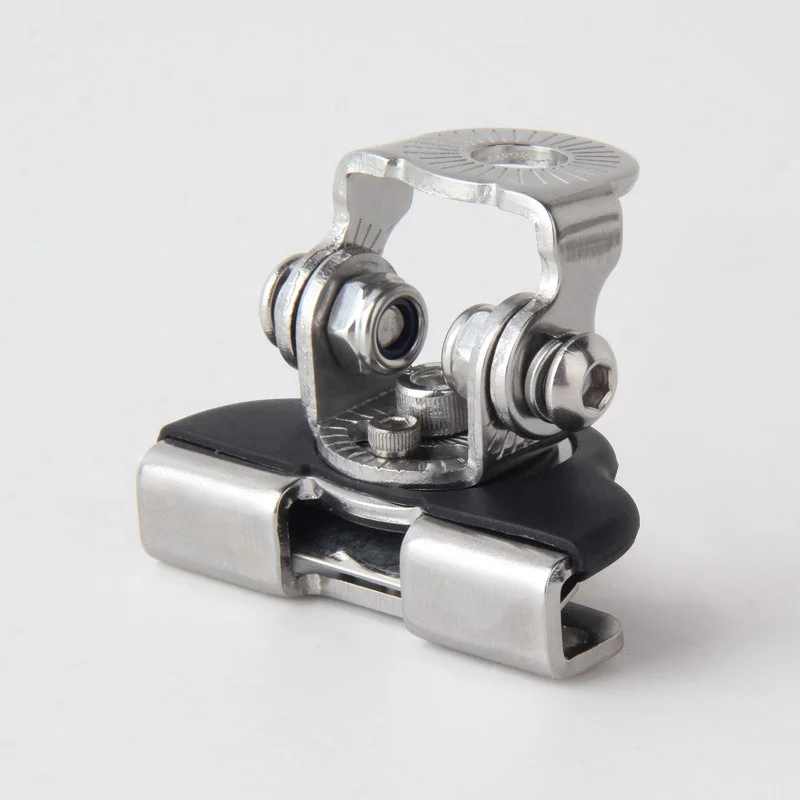 2PCS Universal Adjustable Pillar Hood  Stainless Steel Auto Hood Led Light Bracket Led Light Mounting Holder