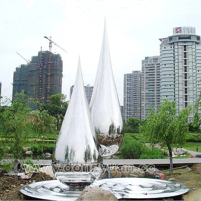 Inox Steel Garden Sculpture,Stainless Steel Water Drop