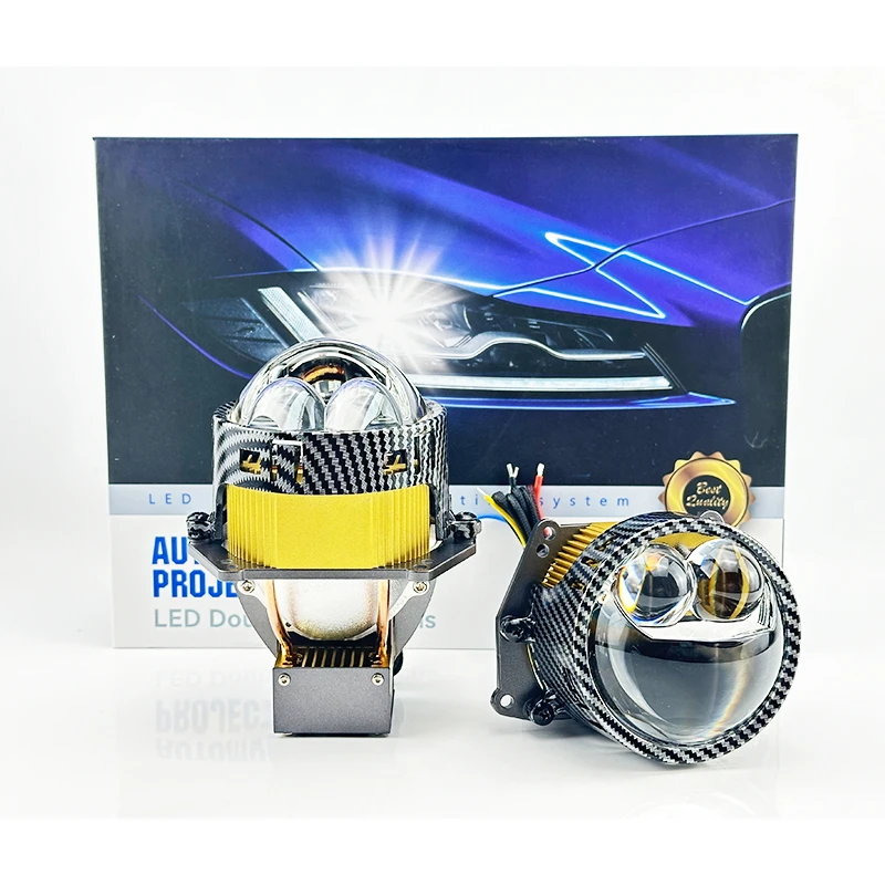 3.0' Bi-Led Projector Laser LED Headlight DRL 6000k White Running Light & Fog Lights Canbus Compatible Model M3