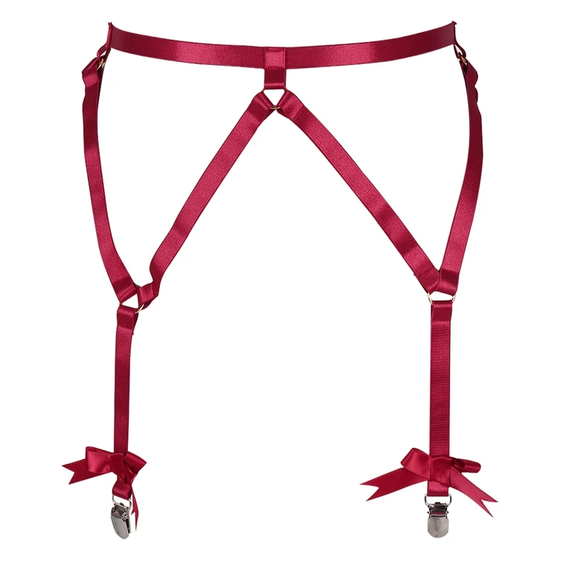 Fashion Bondage Garter Womens Sexy Belt Elastic Goth Leg  Decoration Sexy Lingerie Harness Pantie Lingerie Accessories