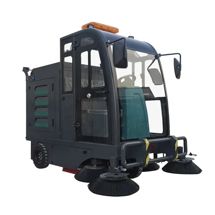 2022 Large-capacity high-pressure cleaning cleaning equipment large shopping mall road cleaning ride-on road sweeper