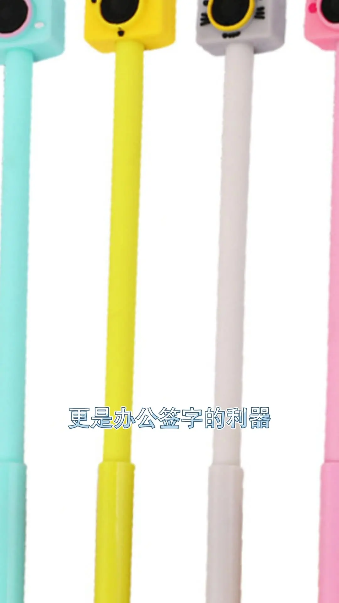 Cartoon camera design, neutral pen, creative student stationery, cute fountain pen, black office signature pen