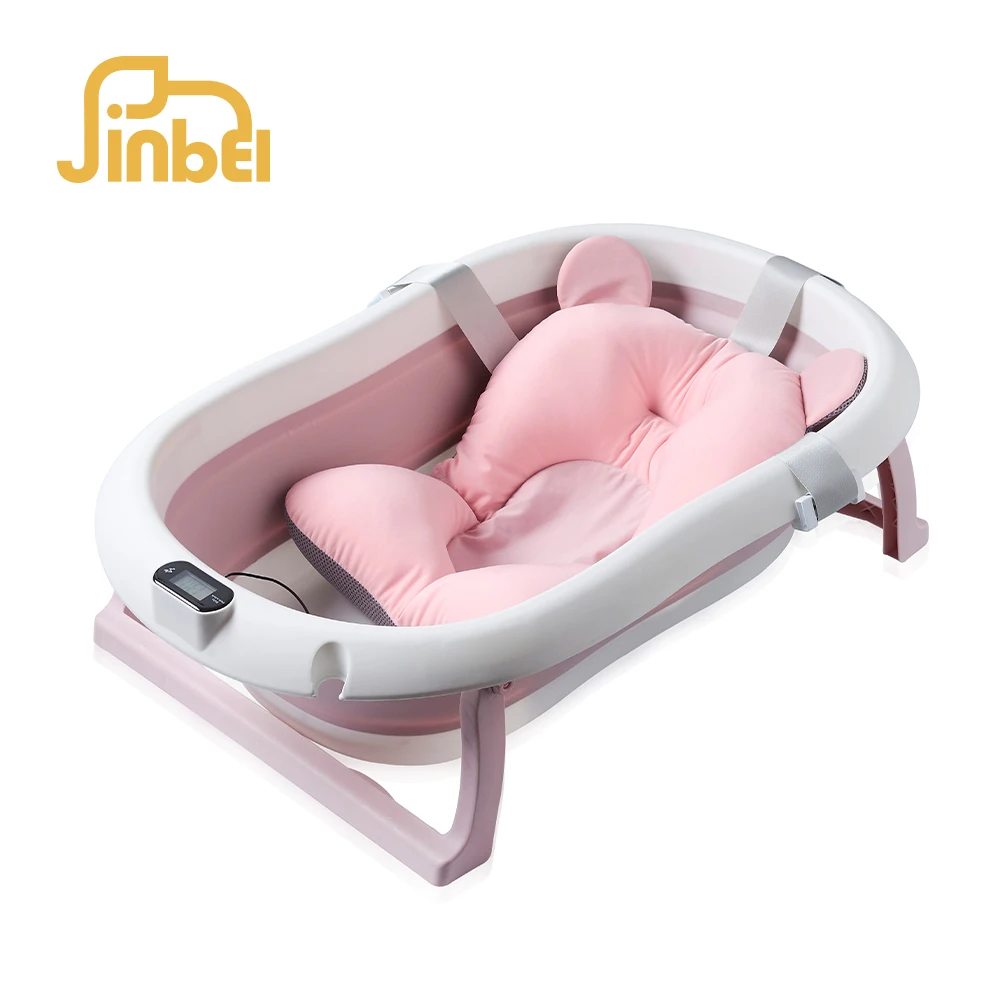 Portable plastic baby foldable bath tub for new born baby