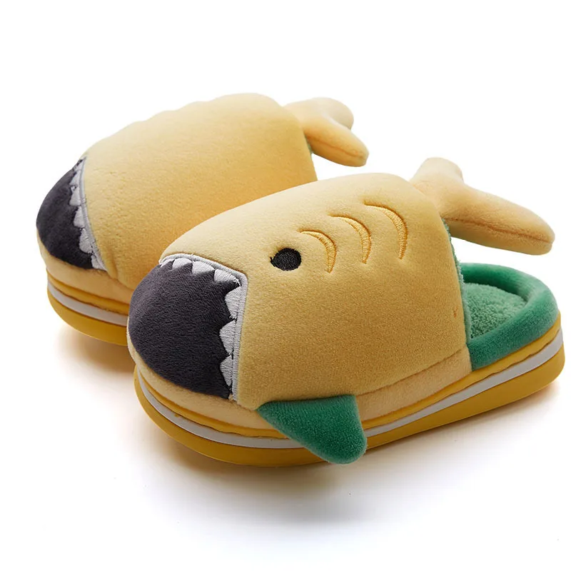 
Cute Soft Plush Indoor Warmth Home Children Cotton Winter Slippers For Boy At Home 