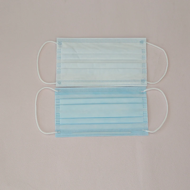 Disposable Surgical 3 Ply Blue Color Face Mask Non-Woven Wholesale Medical Face Mask