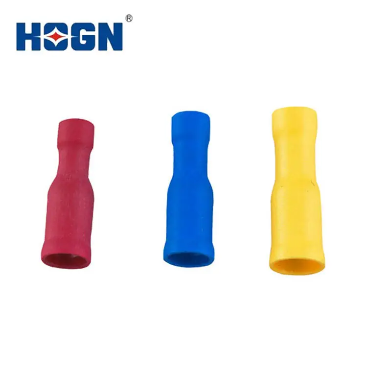 HOGN Manufacture PVC Frd Series Fully Insulated Tube With Bullet Butt Male And Female Quick Disconnect Connector Terminal