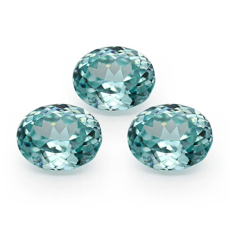 Factory Prices 3CT Excellent Emerald Steps Cut Lab Created Green Paraiba Tourmaline Gems