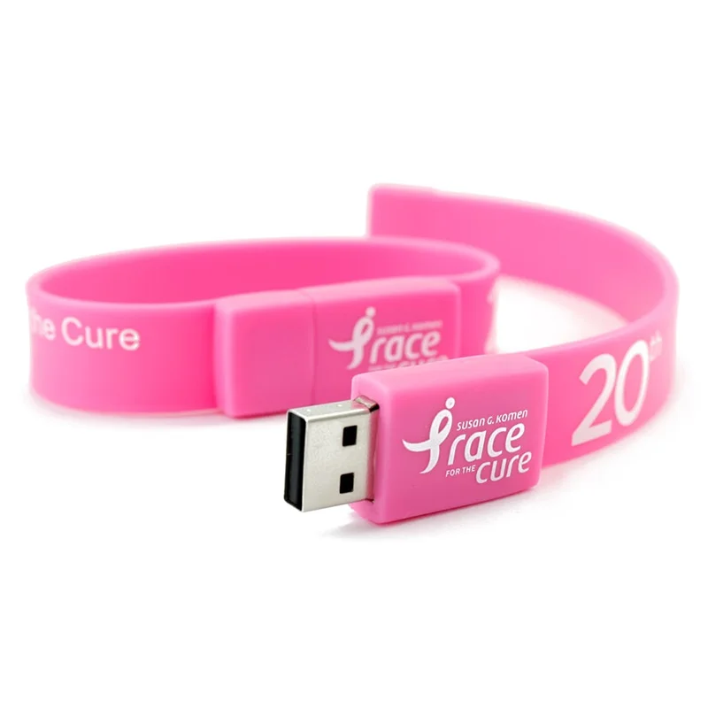 Colorful Silicone WristBand USB Flash Drive 4gb 8gb 16gb 32gb Bracelet usb memoria with Custom Logo