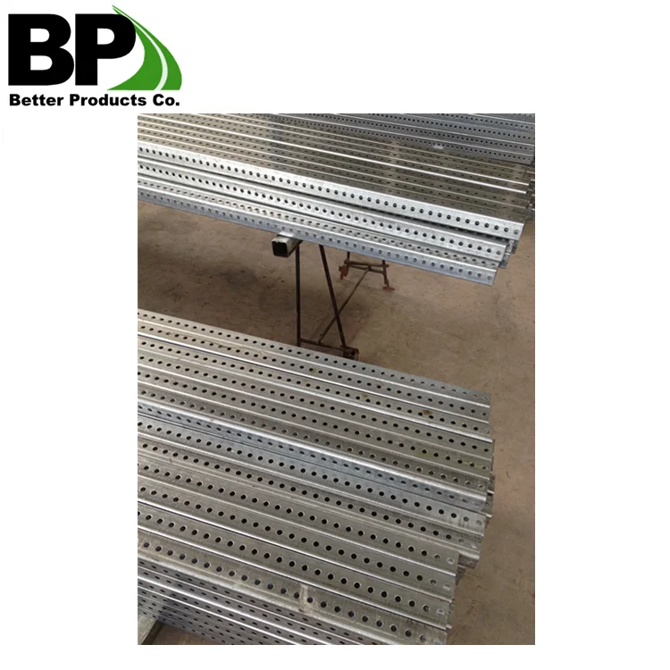 2.00' Galvanized Sign Post OEM High Quality Perforated square Tube Traffic for Road Safety