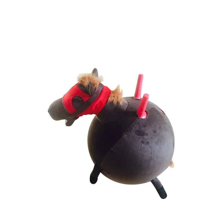 OEM 55cm Customized pattern eco-friendly pvc bouncing jumping hopper toy ball with cover