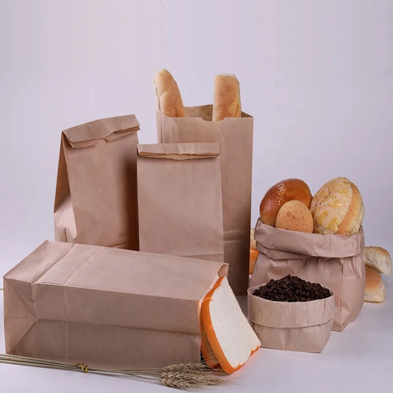 Disposable Brown stand up kraft paper shopping bag dupont tyvek paper bag dupont tyvek paper bag without handles