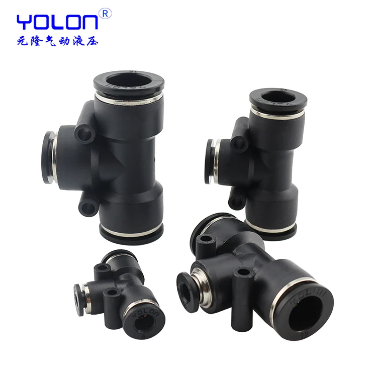 MPEG plastic air tube 3 way pipe connector