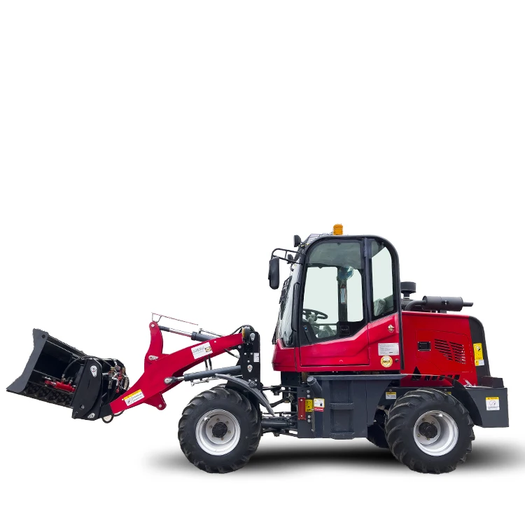 Sale china mini articulated wheel loader 1 ton small zl 08 zl 10 4 wheel tractor front end loader with optional quick coupler