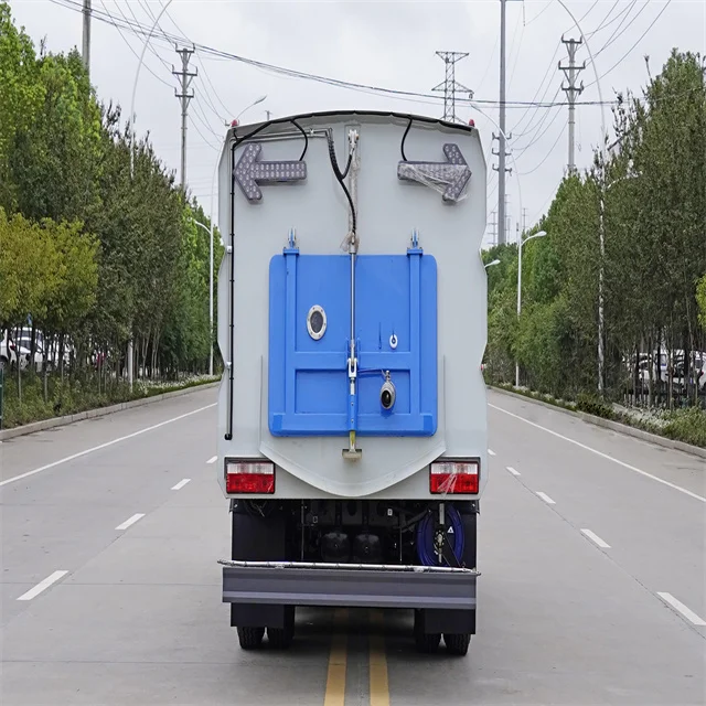 Dongfeng 4*2 chassis road sweeper manufacturers supply models complete