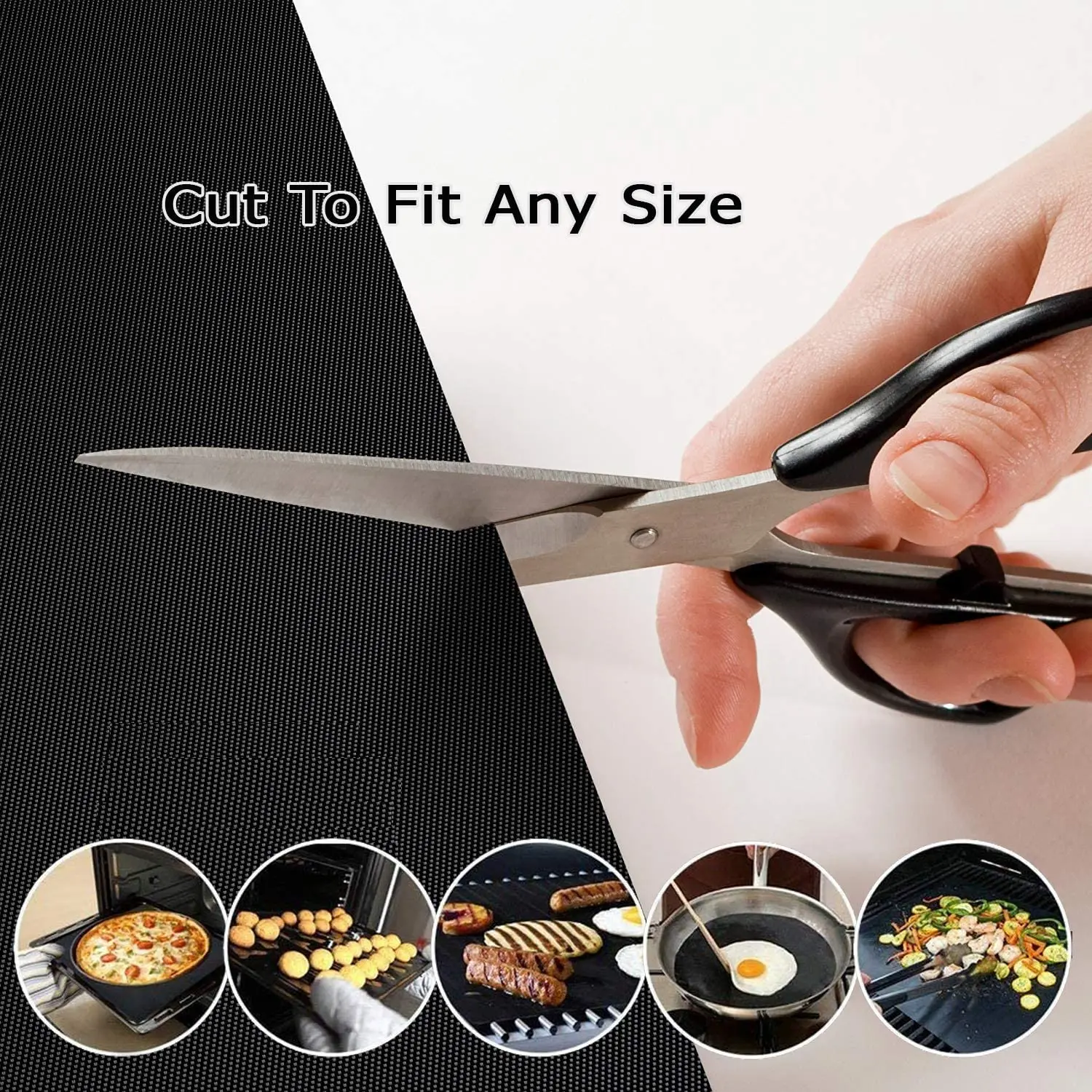 Reusable Easy to Clean Barbecue Grilling Accessories Heavy Duty BBQ Grill Mats Non Stick, BBQ Grill Baking Mats