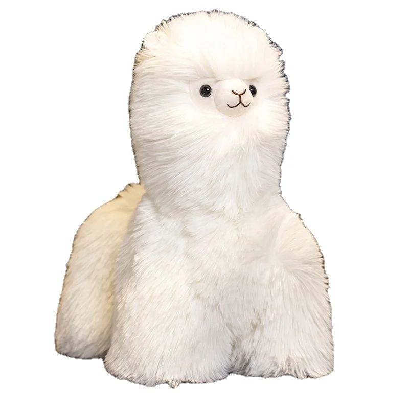Wholesale Lovely Stuffed Animal Toys Kawaii Candy Alpaca Plush Dolls Dazzling Alpaca Plush Toy Fluffy Alpaca Throw Pillow