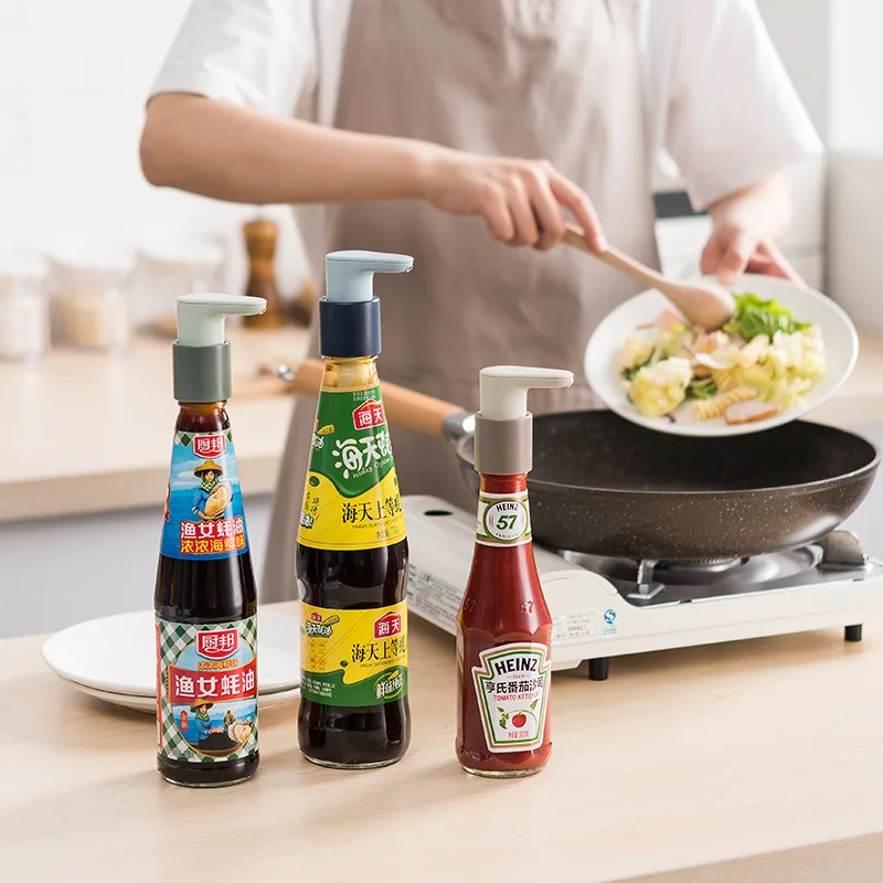 Press Type Oyster Sauce Kitchen Bottle Pump Head Household Press Nozzle Oyster Sauce Bottle Pump Head