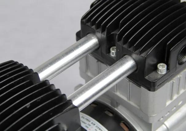 Silent 110v Ac Small Piston Pump Oil-free 2 Cylinder air Compressor for Sale