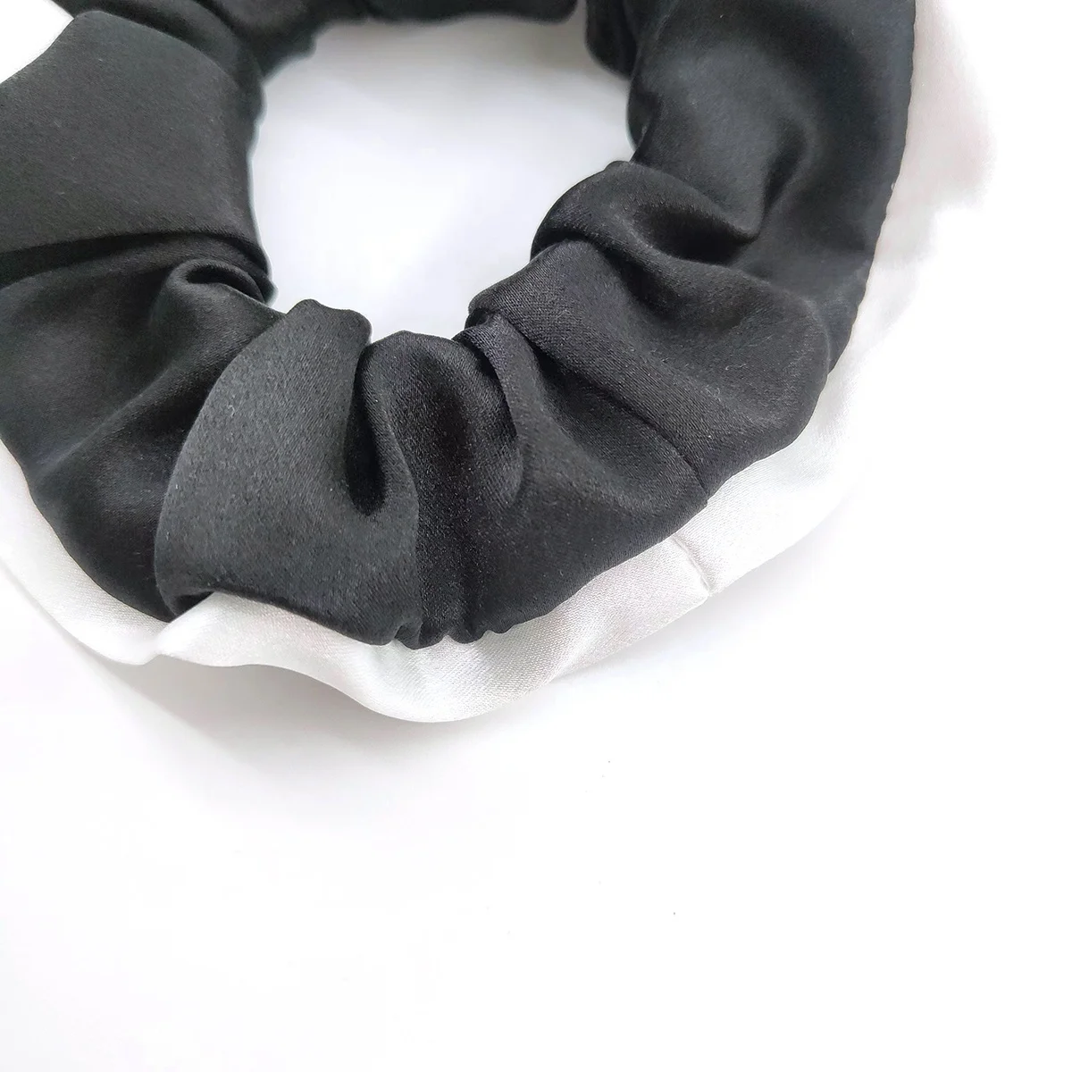 Top Seller Custom Size Color Solid Silk Scrunchies Bulk Elastic Satin Hair Ties