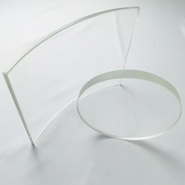 Wholesale Heat Proof  Round Borosilicate Glass  Glass  Disc Sheet Plate  for Industry Furnace Port View Door