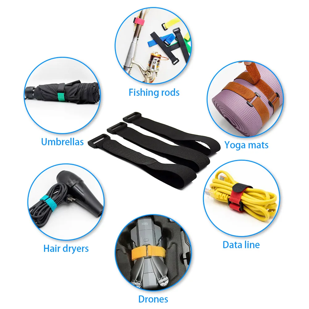 Manufacturer Customized  Elastic  Velcro Eco-friendly Heavy Duty Hook and Loop Cotton Adjustable Hook And Loop Strap Fasten Tape