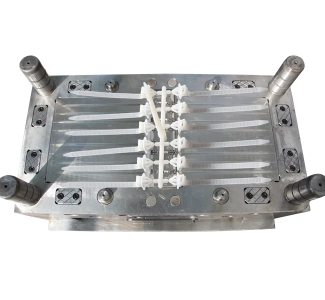 plastic nylon double head cable zip ties injection molding mould factory in mould city taizhou