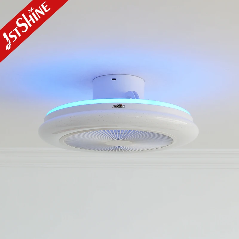 1stshine LED ceiling fan 20 inches RGB Multi-colored light DC motor ceiling fan with remote