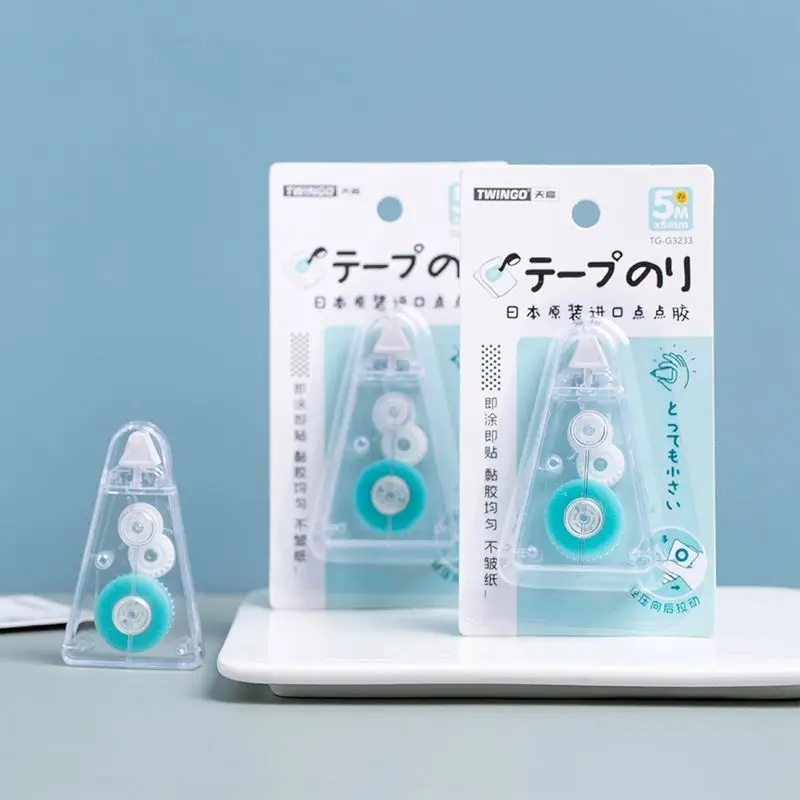 Ins Erasable Point Glue Correction Tape Fresh Double-sided Sticky Geometric Modeling Tape Correction Ultra-thin