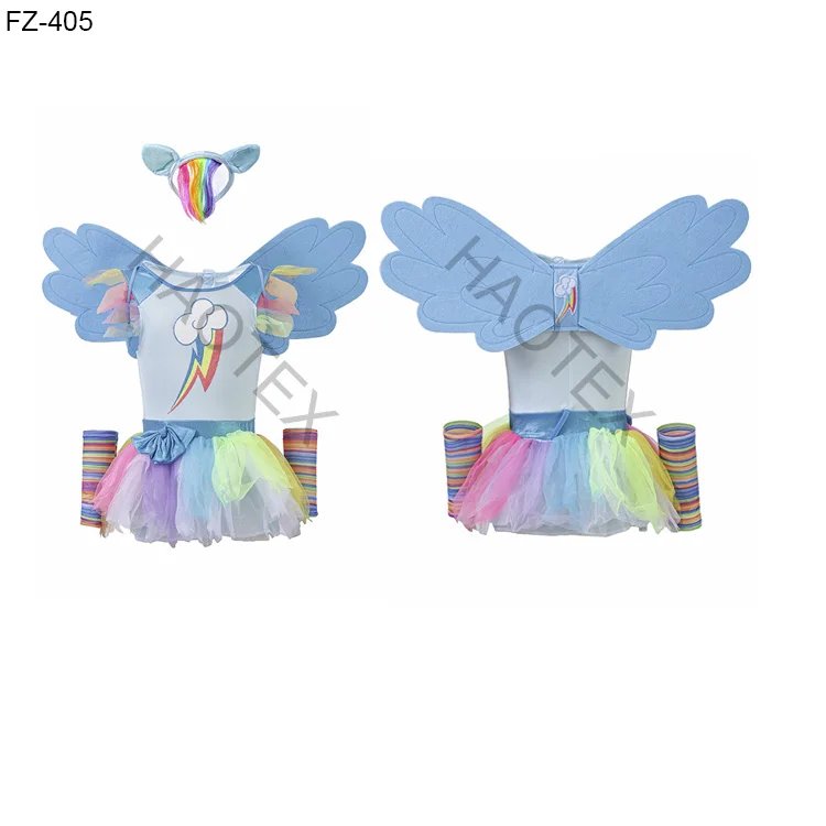 Заводской OEM костюм на Хэллоуин для девочек карнавальный детский костюм для косплея костюм для вечеринки с крыльями