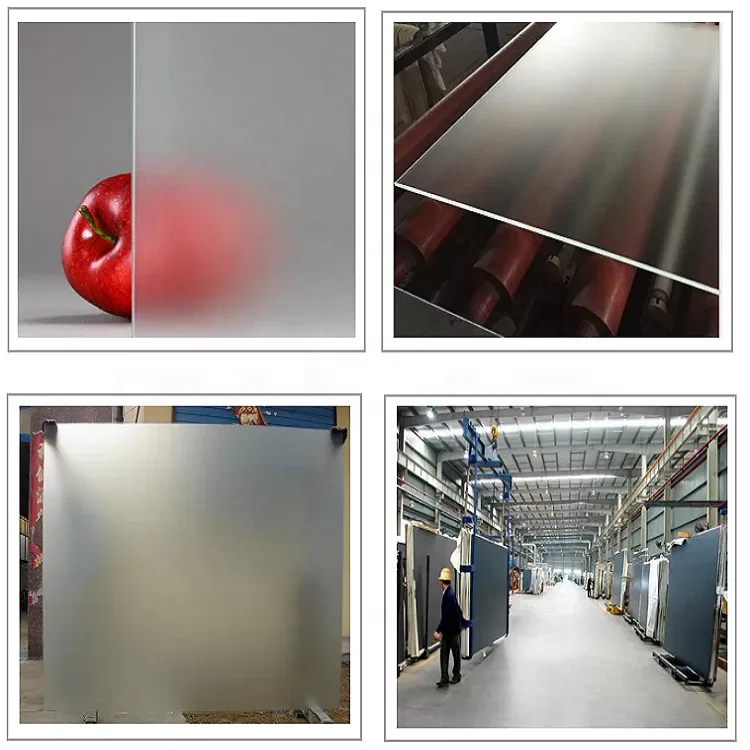 PARTNER GLASS Acid Etched Frosted Glass Kitchen Outdoor Living Room Hotel Villa Greenhouse Staircase Basement Hollow