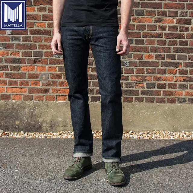 men cheap denim jeans with high quality japanese raw denim fabric wholesale price China OEM factory