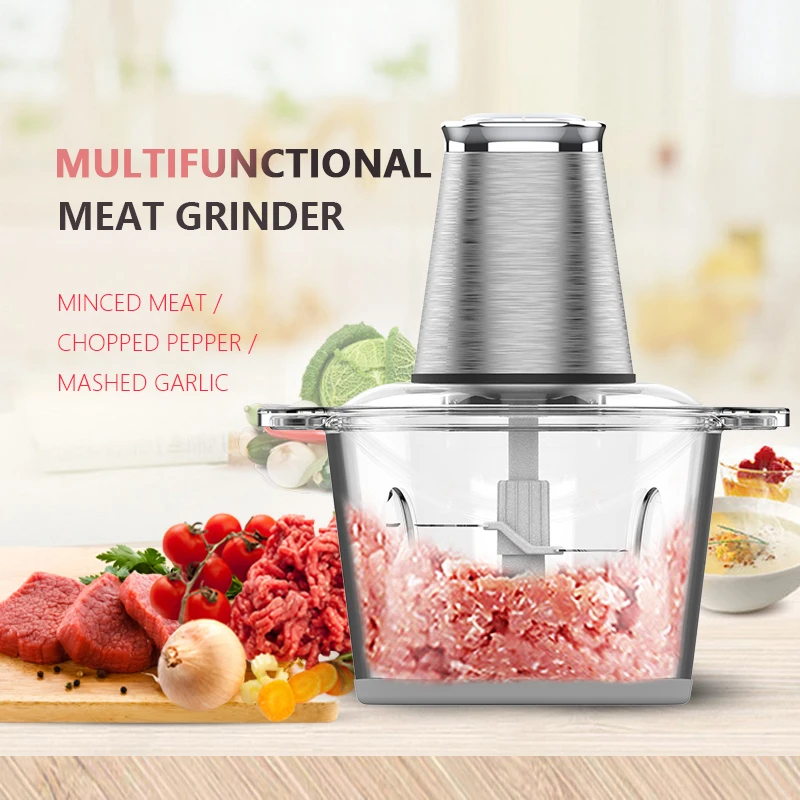 Meat Chopper Factory Price 2l/3l Multifunction Household Food Chopper Blender Machine Electric Meat Grinder